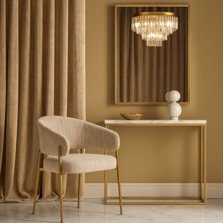 Krzesło UMBRA w eleganckim wnętrzu glamour – ewoodland.pl