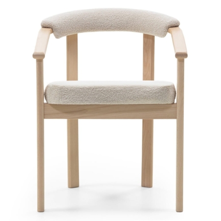 Krzesło MARIS z podłokietnikami – widok od frontu – ewoodland.pl