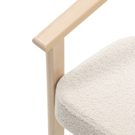 Naturalne drewno bukowe – podłokietnik krzesła MARIS – ewoodland.pl