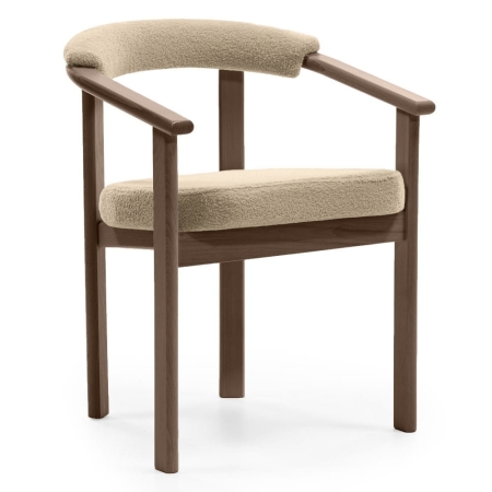 Krzesło MARIS z drewna bukowego – orzech okapi – profil – ewoodland.pl