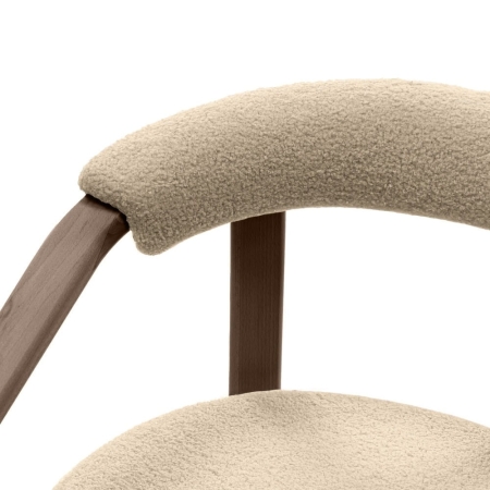 Tapicerowane oparcie beżowe – MARIS okapi – ewoodland.pl