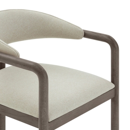 Beżowa tkanina strukturalna – krzesło PALENA – ewoodland.pl