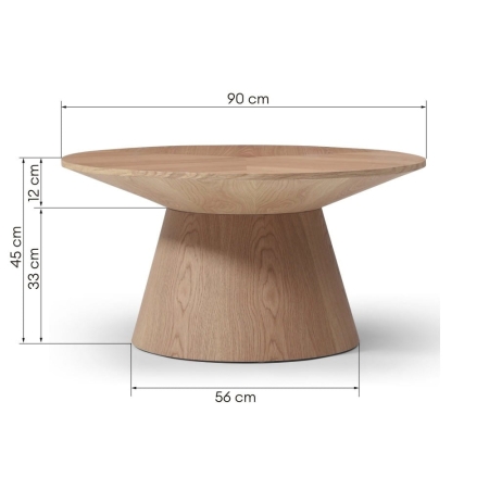 Stolik kawowy DALARNA wymiary – ewoodland.pl