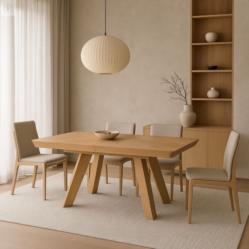 Przejdź do produktu Stół dębowy Milano Oak rozkładany 180–380 cm, naturalny fornir dębowy