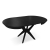 Stół KATE okrągły czarny fornir - rozłożony ewoodland.pl