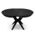 Stół KATE okrągły czarny fornir - rozłożony ewoodland.pl