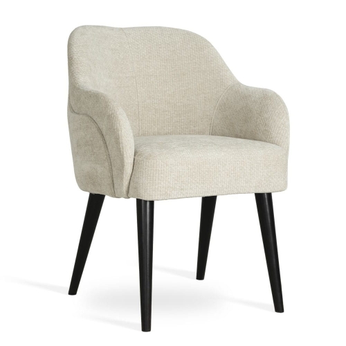 Przejdź do produktu Krzesło tapicerowane Aurin Supreme, drewniane nogi i komfort premium