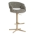 Obrotowy hoker tapicerowany FROYD, noga taupe, ewoodland.pl