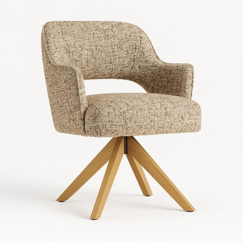 Przejdź do produktu Krzesło obrotowe Mercy Supreme Wood, komfort sprężynowy i elegancka struktura Alta