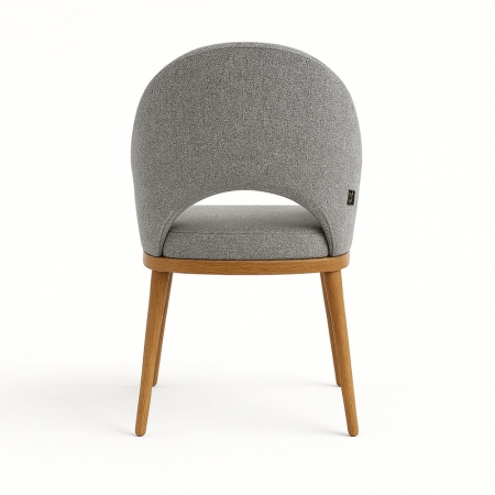 Krzesło GODA PRO – tył oparcia w tkaninie Amaral, struktura szenilu – ewoodland.pl