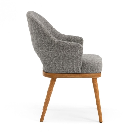 Krzesło GODA PRO – widok z boku, wygodne podłokietniki i miękkie siedzisko – ewoodland.pl