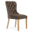 Eleganckie krzesło MADAME, zdobione, tkanina bluvel 38, bukowe nogi