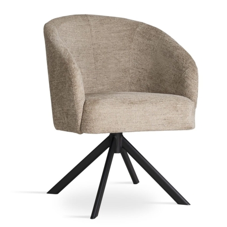 Zdjęcie profilowe: krzesło obrotowe SENI SUPREME na metalowej podstawie, widok z przodu – ewoodland.pl