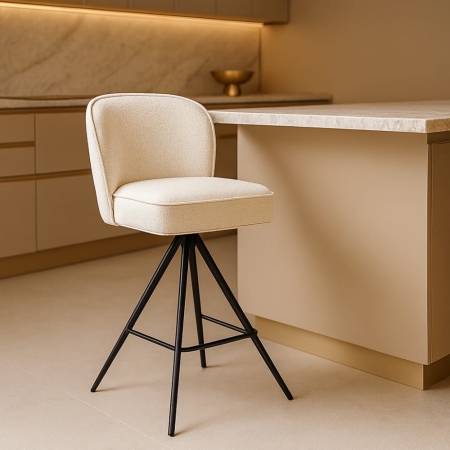 Wysoki hoker Aine Supreme Twist, obrotowy - aranżacja dla ewoodland.pl