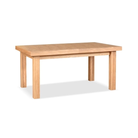 Stół EVA prostokątny rozkładany 160–410 cm fornir dębowy widok front – ewoodland.pl