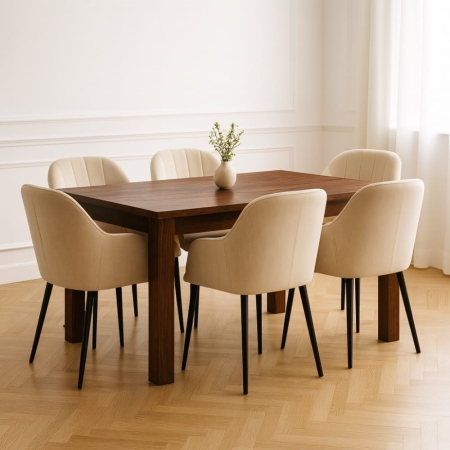 Stół EVA prostokątny rozkładany 260–560 cm aranżacja w dużej jadalni – ewoodland.pl