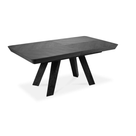 Stół MILANO OAK czarny - widok profilowy ewoodland.pl