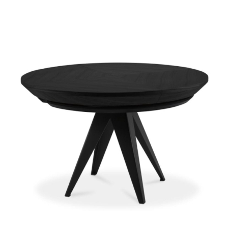 Stół LISA 120-220 cm czarny - widok profilowy ewoodland.pl