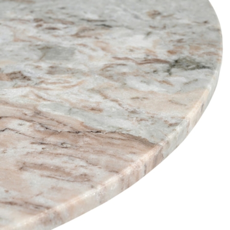 Elegancki stolik kawowy Modena, blat z białego marmuru, zbliżenie