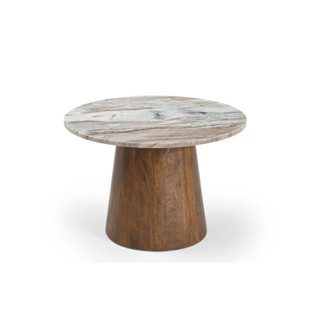 Stolik kawowy Trento fi 60 - widok profilowy ewoodland.pl