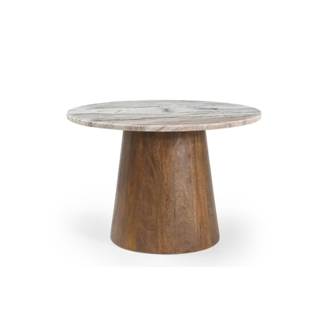 Stolik kawowy Trento fi 60 - widok frontalny ewoodland.pl