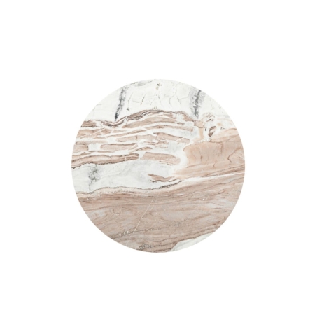 Stolik kawowy Trento okrągły fi 80 - widok blatu z góry ewoodland.pl