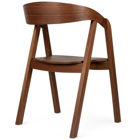 Krzesło drewniane Hugo - widok z prawego tyłu ewoodland.pl