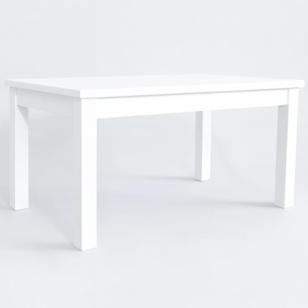 Stół prostokątny Gretha biały - widok profilowy ewoodland.pl