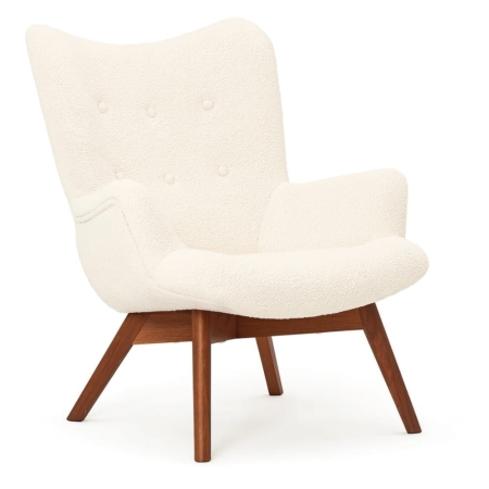 Fotel tapicerowany Angel - widok profilowy ewoodland.pl