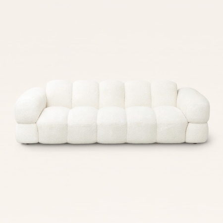 Sofa MUFFLE — 3-osobowa, tkanina Euphoria (szenil), front