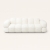 Sofa MUFFLE — 3-osobowa, tkanina Euphoria (szenil), front