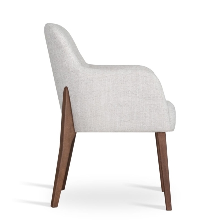 Krzesło tapicerowane premium Tulip Arte Supreme - widok z boku ewoodland.pl