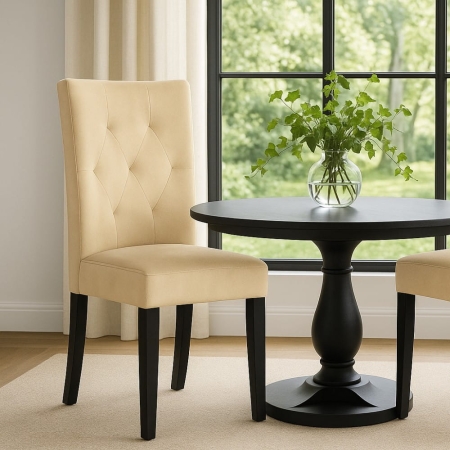 Krzesło tapicerowane Orlando - w aranżacji nowoczesnej przestrzeni ewoodland.pl