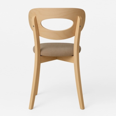 Krzesło drewniane Nola - widok z tyłu ewoodland.pl