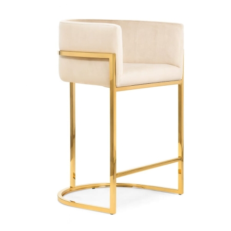 Niski hoker do wyspy Casino Deluxe w stylu Glamour