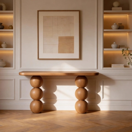 Konsola Lilly 100x40 w aranżacji salonu, ujęcie nr 1 ewoodland.pl