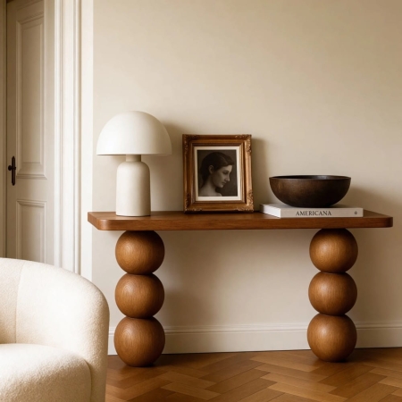 Konsola Lilly 100x40 w aranżacji salonu, ujęcie nr 3 ewoodland.pl