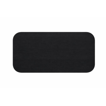 Prostokątny blat stołu Vita z litego dębu – dąb czarny