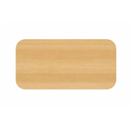 Prostokątny blat stołu Vita z litego dębu – dąb naturalny