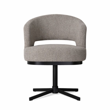 krzesło HAGA Small Cross obrotowe sprężyny kieszeniowe tapicerowane nowoczesne do jadalni przód