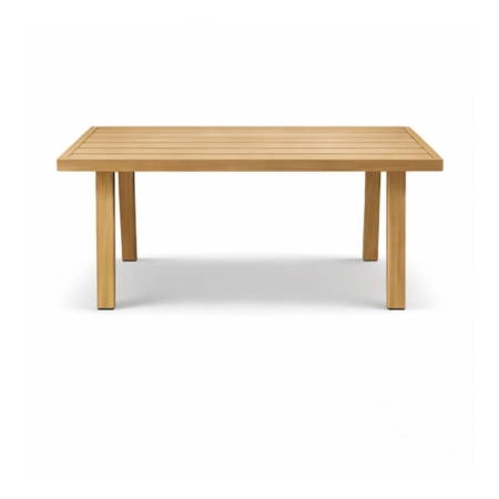 stół ogrodowy Vera aluminium blat imitacja drewna ewoodland.pl