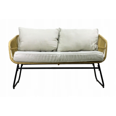 zestaw ogrodowy Zakynthos sofa ogrodowa rattanowa z poduszkami ewoodland.pl