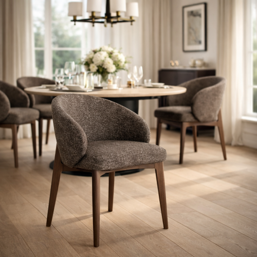 Przejdź do produktu Krzesło CROCO – tapicerowane krzesło z drewnianym stelażem