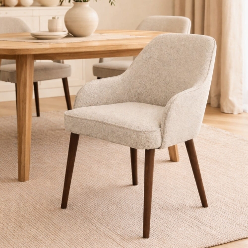 Przejdź do produktu Krzesło tapicerowane Aura, kubełkowa forma i elegancki komfort