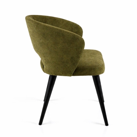 krzesło tapicerowane z podłokietniami Vento widok boku