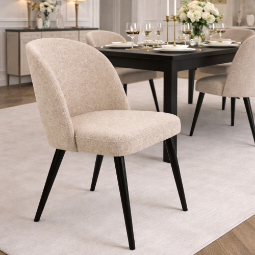 Przejdź do produktu Krzesło NOVA – tapicerowane krzesło do jadalni z drewnianymi nogami