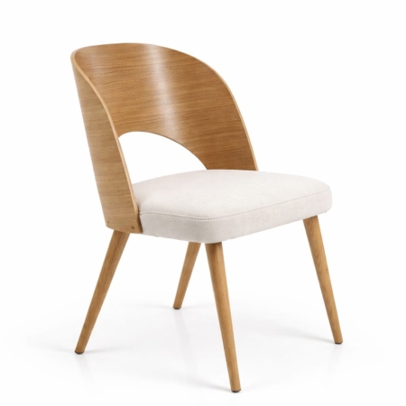 Krzesło drewniane Elva - widok profilowy ewoodland.pl