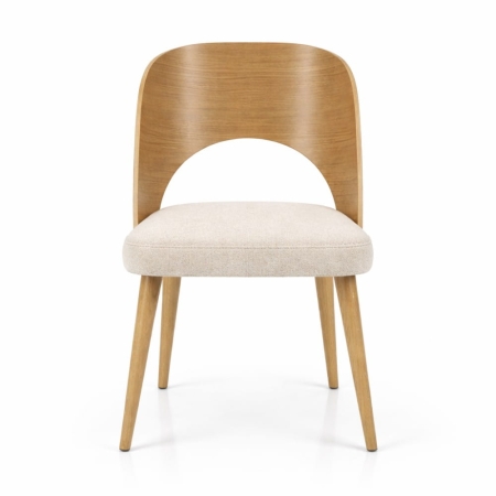 Krzesło drewniane Elva - widok frontalny ewoodland.pl