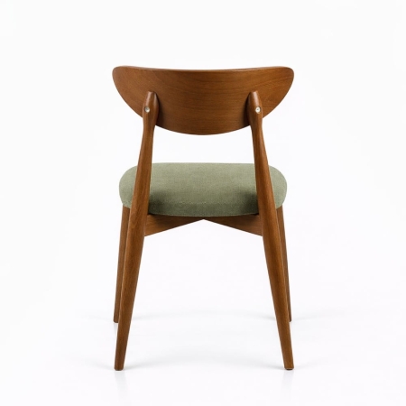 krzesło drewniane z tapicerowanym siedziskiem Avio - widok z tyłu ewoodland.pl