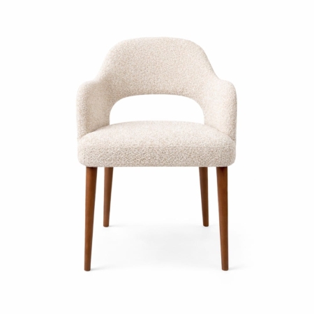 krzesło MELIA drewniane tapicerowane – front